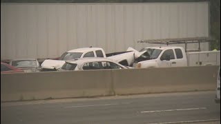 32 vehicles involved in chain-reaction crash on Interstate 40 in Durham