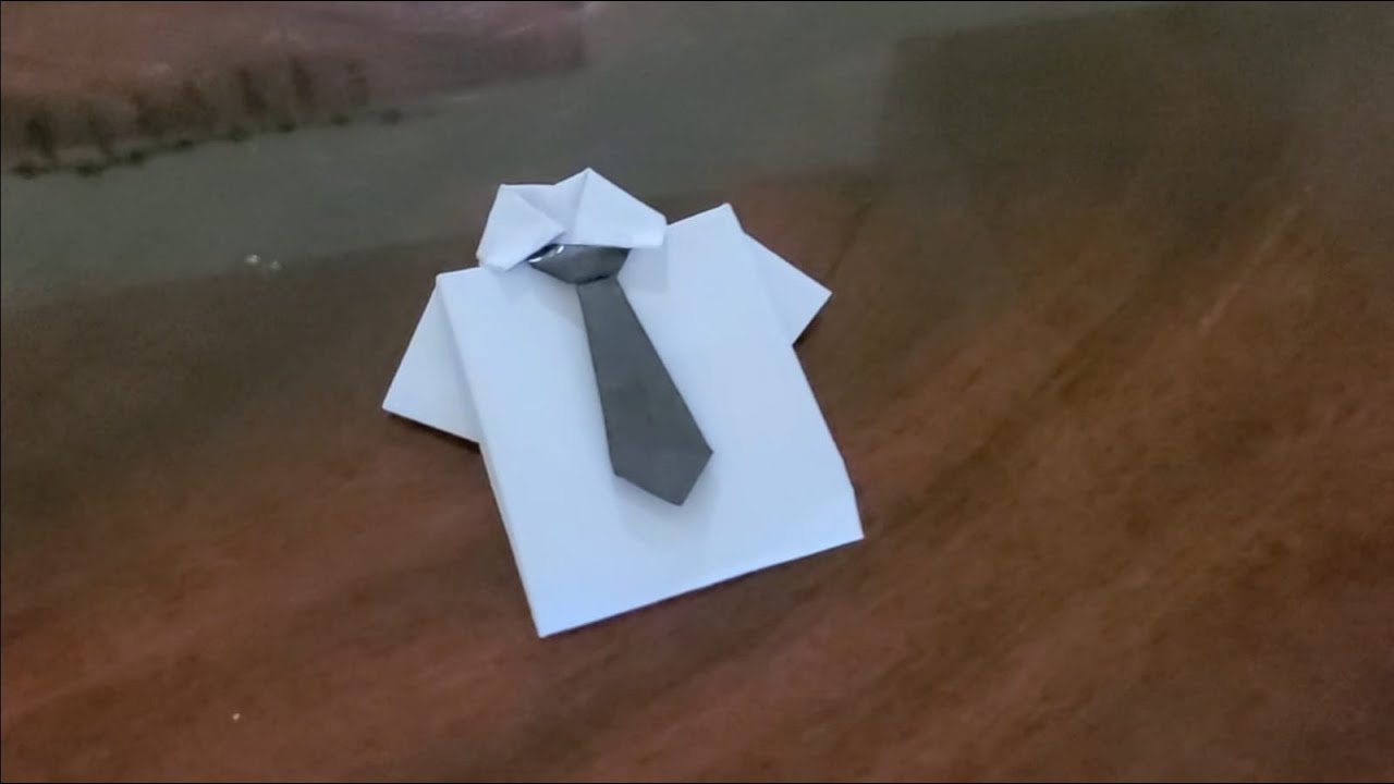 Origami Paper Shirt - YouTube