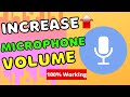 How to Make Your Microphone LOUDER in Windows 10 | How to BOOST Your MICROPHONE Volume Windows 10