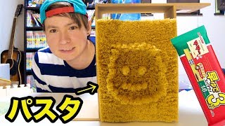 大量のパスタで立体アート作ってみた!!Pasta art PDS