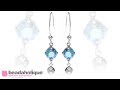 Quick, Easy & Elegant Wedding Jewelry: Sterling Silver Drop Earrings Featuring Swarovski Crystals