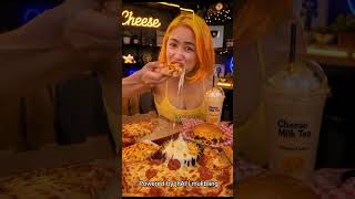 cheesy food mukbang ASMR #cheese #cheeselovers #mukbang #eating #trending #aitrends