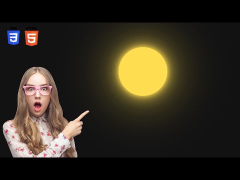 How to Create Glowing Sun | CSS Only