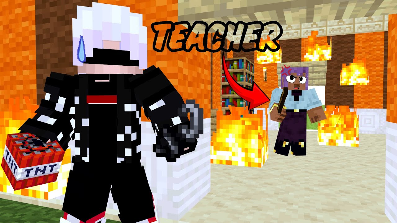 HOW I SPEND MY DAY IN SCHOOL MINECARFT VIDEO. MR_RIPTIDE - YouTube