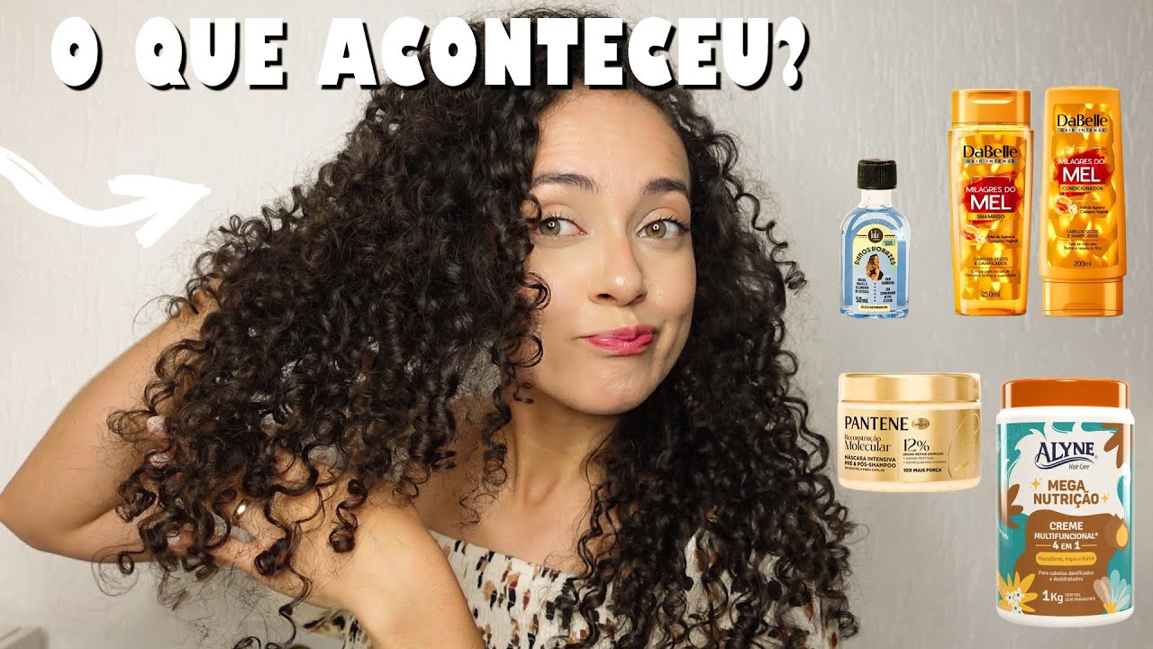 COMO FICOU MEU CABELO NAS FÉRIAS + PRODUTOS USADOS | Oeslanhiny Nunes