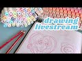 (pt1/3)Chill &amp; Draw Livestream | May Monthly Faves Sketchbook Spread