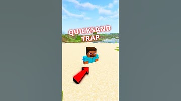 QUICKSAND TRAP #minecraft #minecraftbuilding #trap #shorts