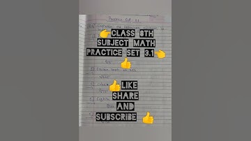 CLASS 8TH| MATH PRACTICE SET 3.1. |   CHAPTER   |  INDICES AND CUBE ROOT |# only for time saver #