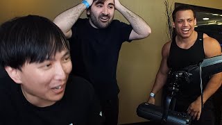 Tyler1 & Voyboy Surprise Doublelift on Stream