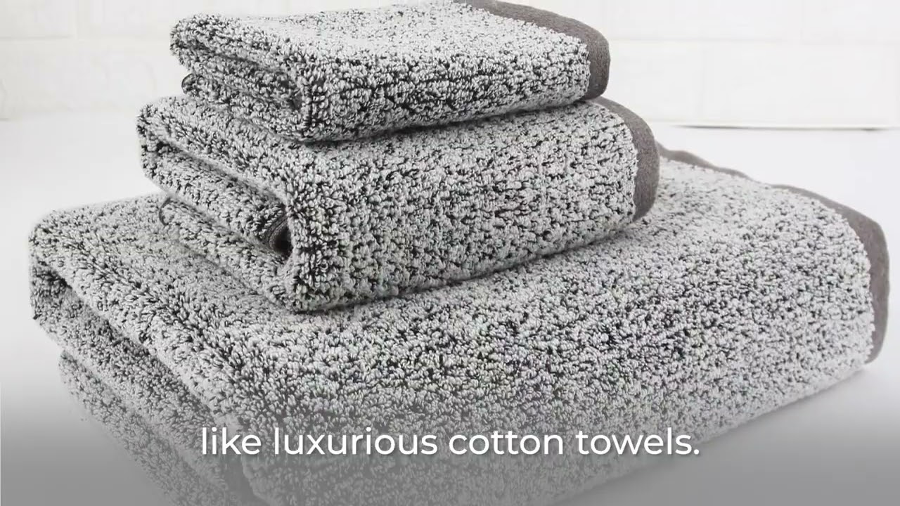 Everplush Flat Loop Quick-Dry Bath Towel Set, 6 Pc, Porcelain