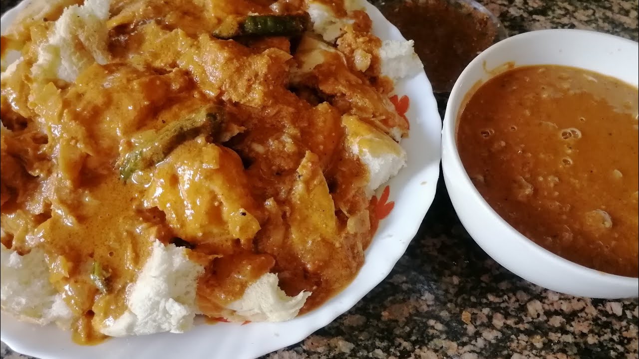 اكلات سودانيه/طريقة فتة السخينة من المطبخ السوداني باسهل طريقة