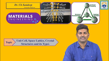 Unit Cell, Space Lattice, Crystal Structures and its Types by Dr. Ch Sandeep