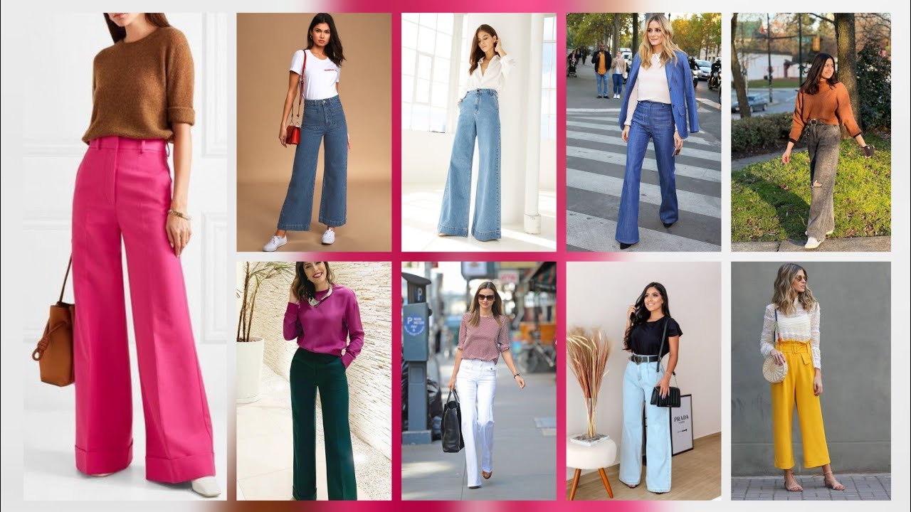 Top Trending High Rise Wide Leg Jeans style for Girls/Jeans New Ideas