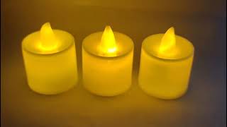 Battery Powered Eco-friendly Electric Flameless LED Tealight Candle Profile