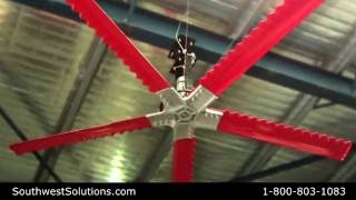 Most Energy Efficient High Velocity Low Speed Fan | Big Reversible HVLS Fans by Greg Montgomery 65,509 views 7 years ago 2 minutes, 27 seconds
