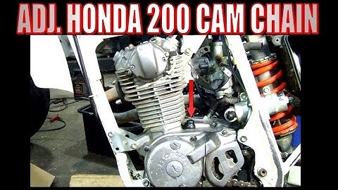Cam chain adjustment for Honda 125, 185, and XR200, ATV