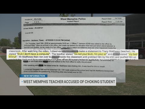 'I'm not your bruh': Comment leads to assault charge for West Memphis teacher