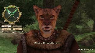 Oblivion NPCs ears perk up with each bribe. Robbing Highwayman