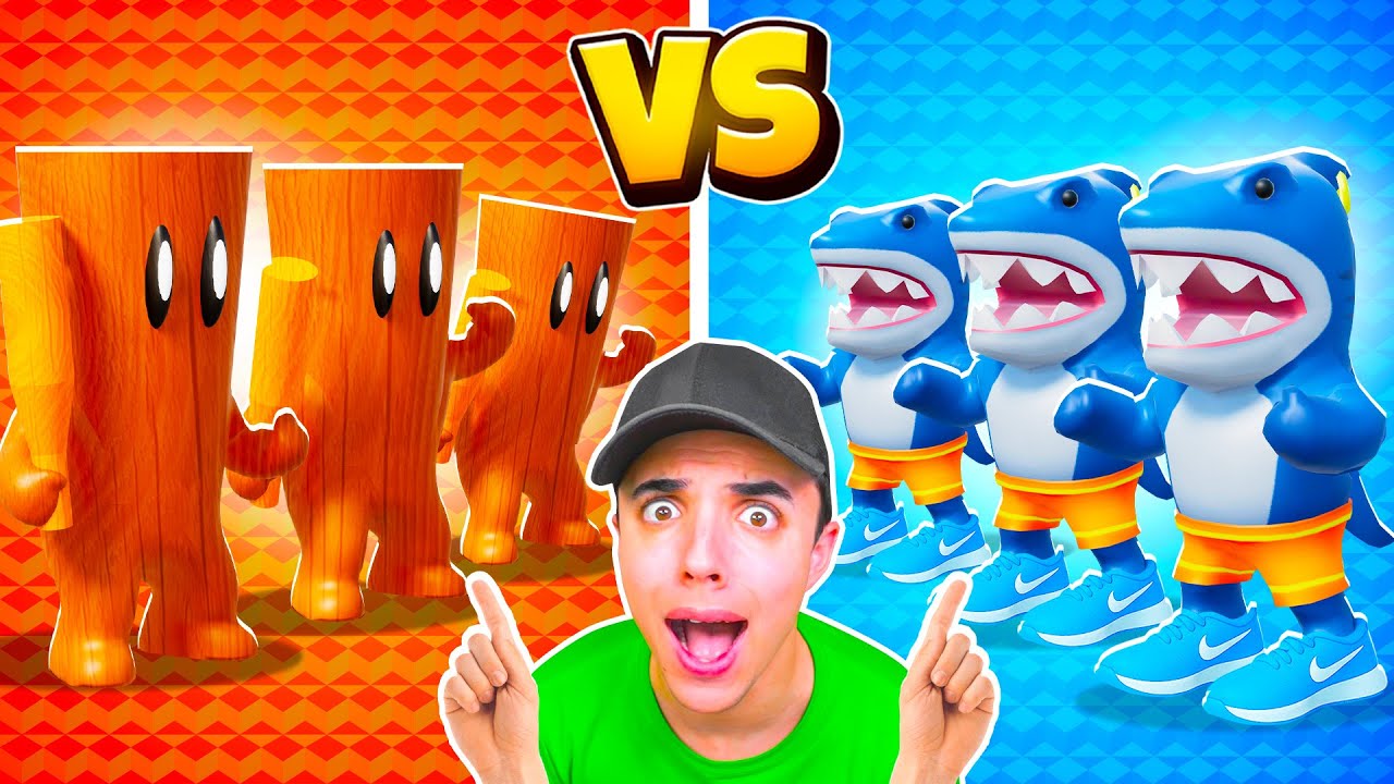 BATALLA de SKINS *TUNG TUNG SAHUR vs TRALALERO TRALALA* 😱 Stumble Guys