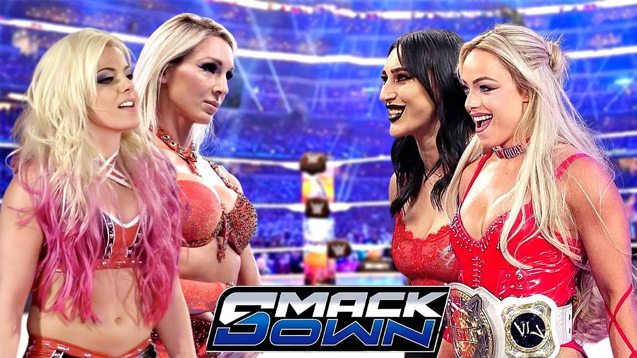 Full Match Alexa Bliss & Charlotte Flair vs Liv Morgan & Rhea Ripley | WWE SMACKDOWN