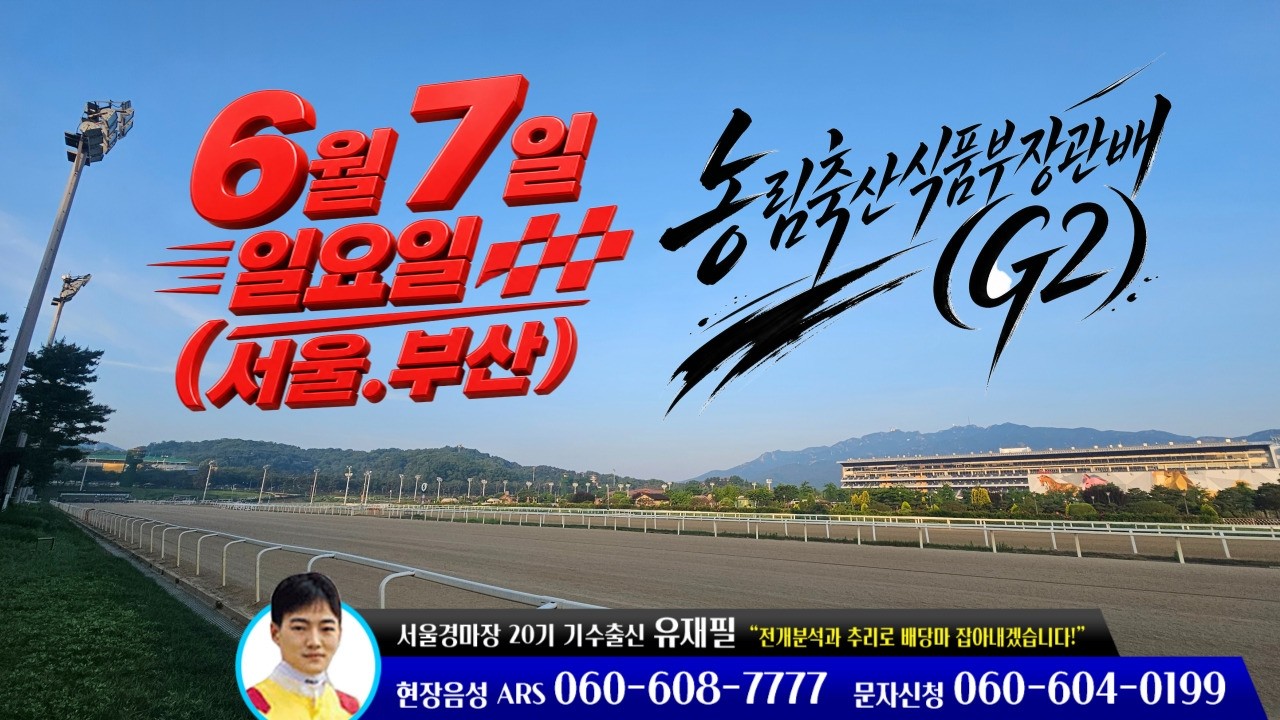 [ 2026년 6월 7일 일요(서울.부산)경마~!]