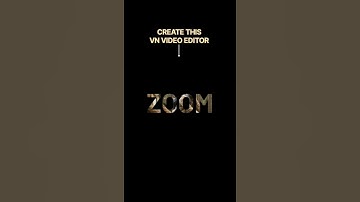 Zoom Through Text in VN Video Editor Tutorial #videoediting