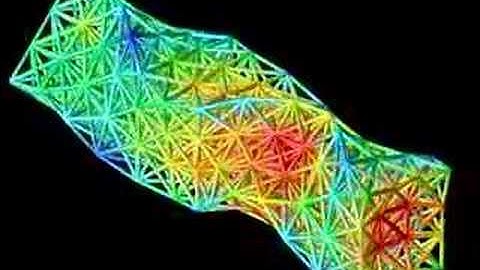 Finite Element simulation of a network of trusses
