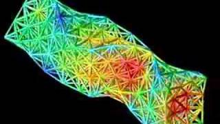 Finite Element simulation of a network of trusses