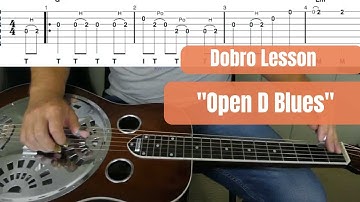 Open D Blues | Dobro Lesson | Open D Tuning