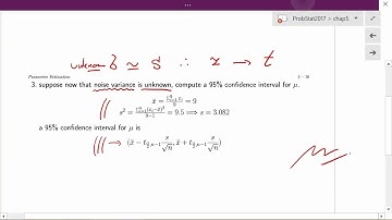2102203 Statistics 2 (continued) (Lecture on Confidence Interval of Normal Mean, Unknown Variance)