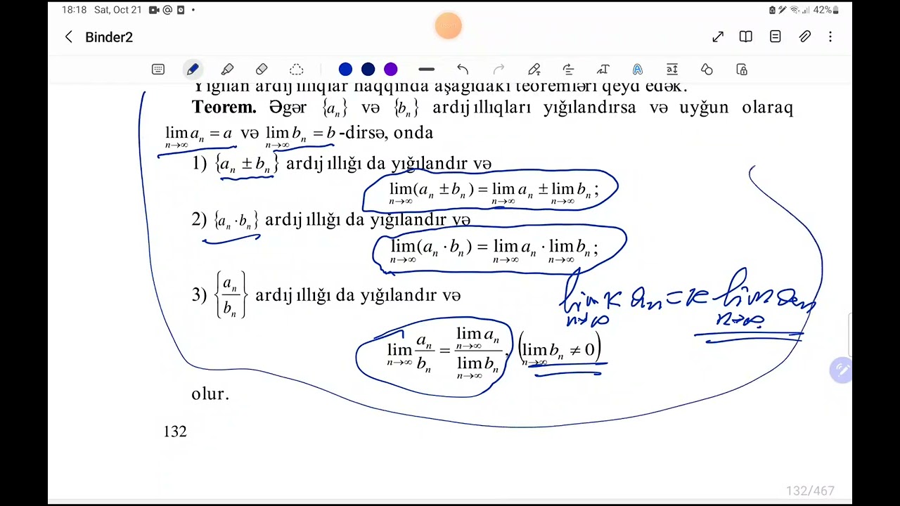 Ədədi ardıcıllıqlar və onların limiti.
