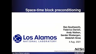 Space-time block preconditioning