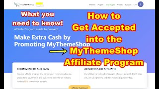 Information How to Get Accepted into the MyThemeShop Affiliate Program News