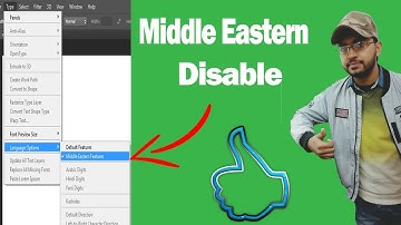 How to Fix Middle Eastern Feature Disabled On Photoshop | Writing Issue Fix | Tips Technology