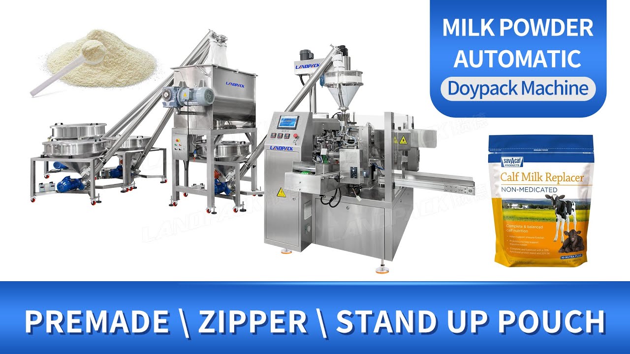 Fully Automatic Milk Powder Rotary Doypack Filling Packing Machine ...