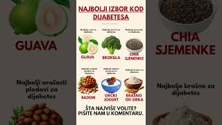 ⚠️NAJBOLJE NAMIRNICE KOD DIJABETESA!!! ⚠️6 pametnih izbora za stabilniji šećer u krvi  #ishrana
