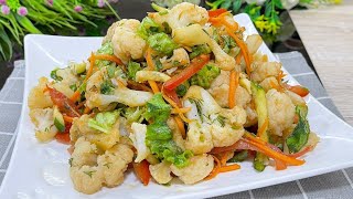 Самый вкусный &quot;ходовой&quot; салат моей семье из цветной капусты.