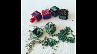 Cube Bead Tutorial with Peyote Stitch