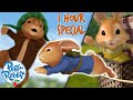  peter rabbit   1 hour backtoschool special   chases escapes  more  cartoons for kids