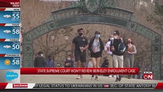 CA Supreme Court won't review UC Berkeley enrollment case