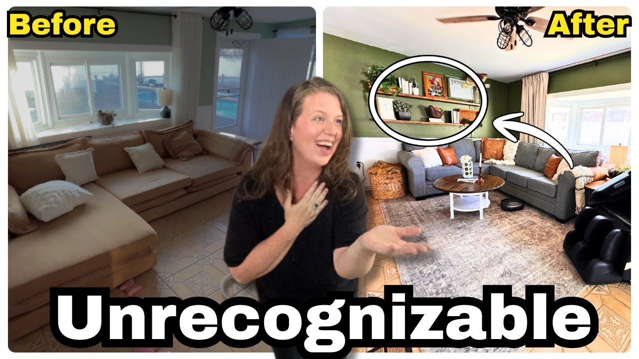 Living Room Makeover on a Budget | Before & After Transformation