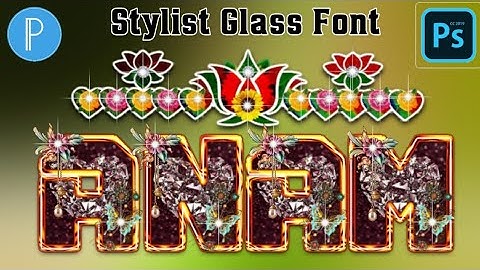 How To Make Glass Font Editing On Pixellab & Pscc Step By Step 2022 | Ashu Creation