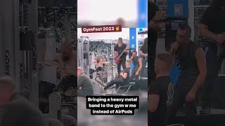When you bring a heavy metal band to the gym instead of Air Pods | SPIN