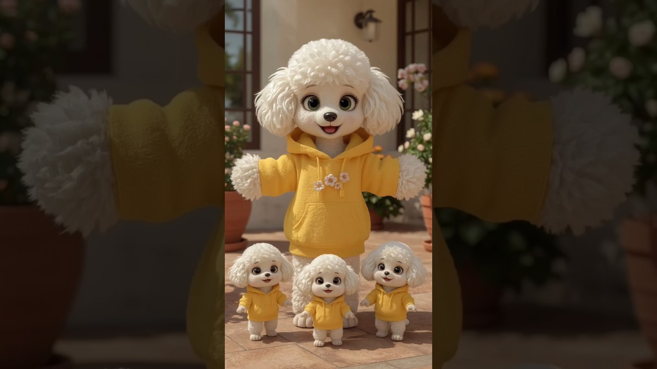 Dancing Puppies in Yellow Hoodies 🐶💛 Funniest Dog Dance Ever | 