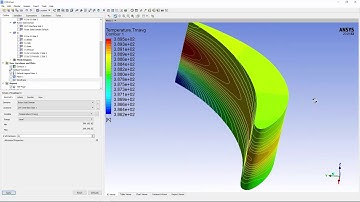ANSYS CFX: Conjugate Heat Transfer in a Transient Blade Row Case