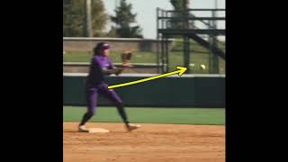 Softball Shortstop Double Play Footwork Around Bag