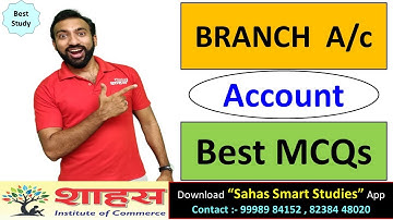 Branch Account MCQs || F.Y.B.Com MSU || C.A Foundation #commerce #msub