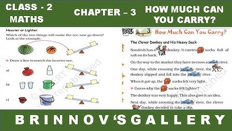 Class 2 | Maths | Chapter 3 | How much can you carry | NCERT | class 2 maths chapter 3