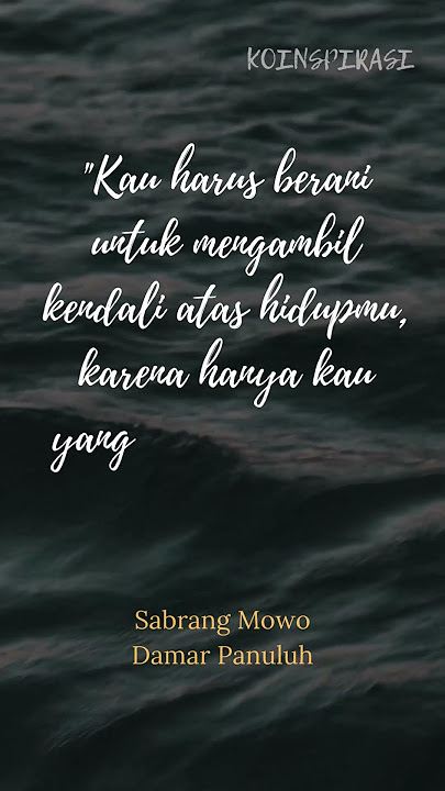 Sabrang Mowo Damar Panuluh Life Quotes #shorts #sabrangmowodamarpanuluh #koinspirasi