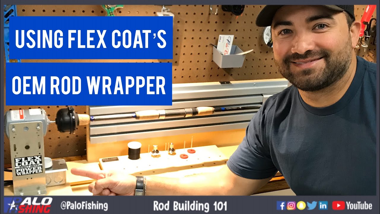 Flex Coat Rod Building - Applying Flex Coat Rod Wrapping Finish How We Do  It 